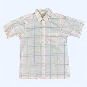 Men's Multicolor Plaid Vintage Shirt